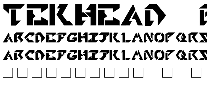 TekHead PD font